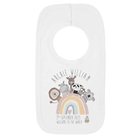 Petite Jola Pastel Rainbow Animals Baby Gift Set