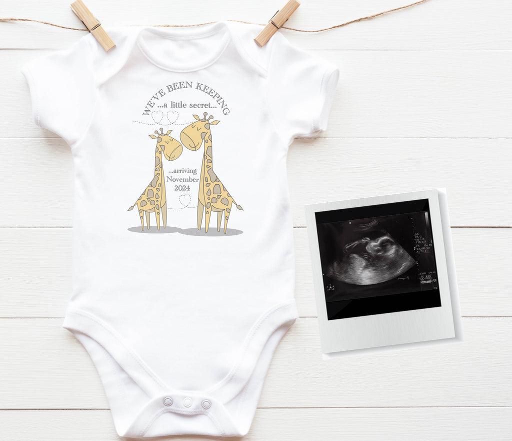Baby Announcement Giraffe Vest