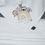 Petite Jola Pastel Rainbow Animals Baby Gift Set