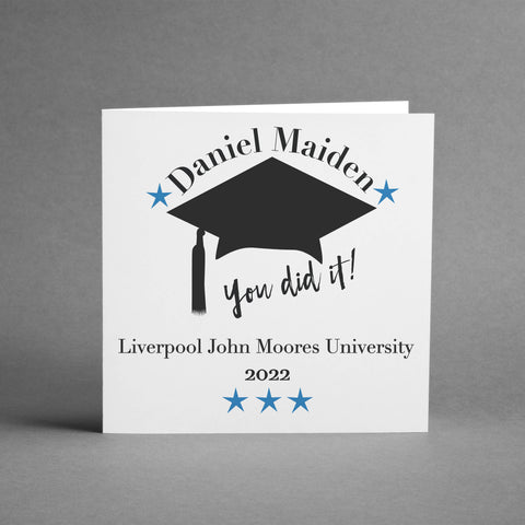 Graduation square card
