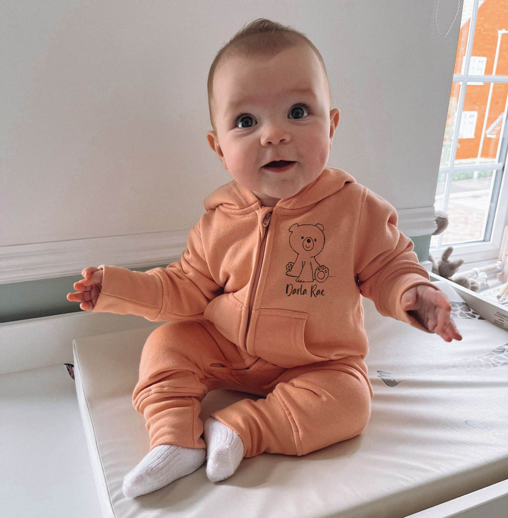 Cosy fleecy Baby Hooded Romper