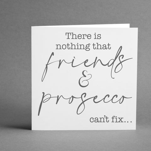 Friends and Prosecco square card