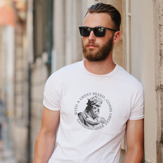 100% Cotton T Shirt Great Beard