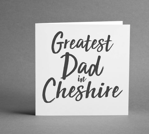 Personalised Greatest Dad City square card