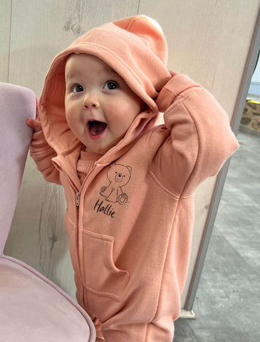 Cosy fleecy Baby Hooded Romper