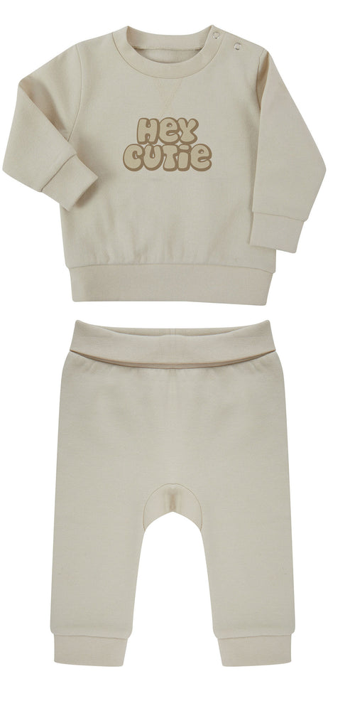 Petite Jola Natural Hey Cutie Organic Toddler Sweatshirt