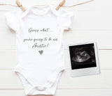 Baby Announcement grey heart