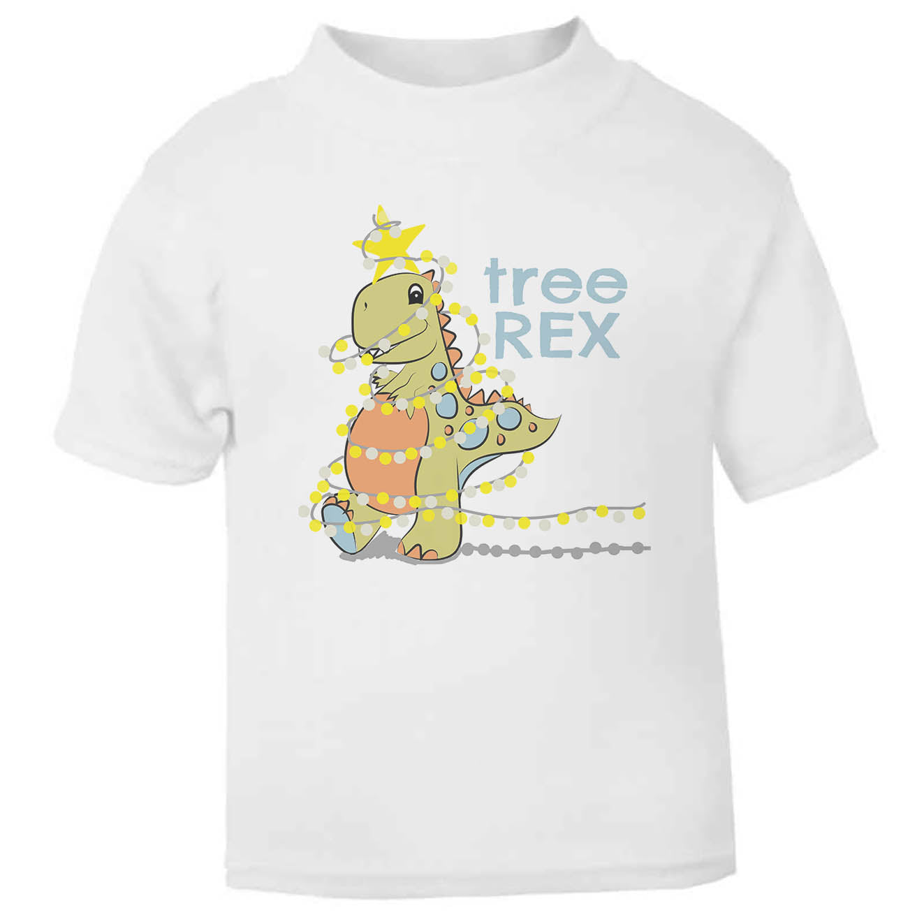Tree Rex Christmas lights Toddler T Shirt