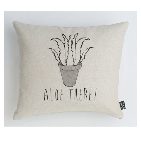 Aloe There Linen Cushion