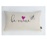 Be Mine pink heart cushion