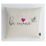 Be Mine pink heart cushion