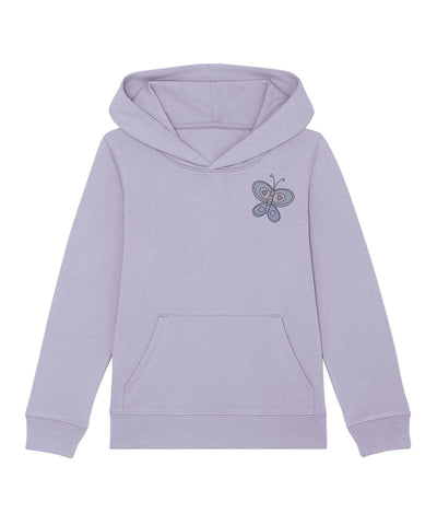 Organic Cotton Kids Hoodie Butterfly