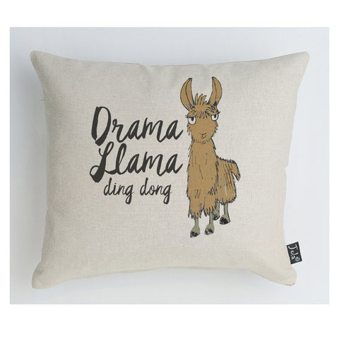 Drama Llama ding dong cushion