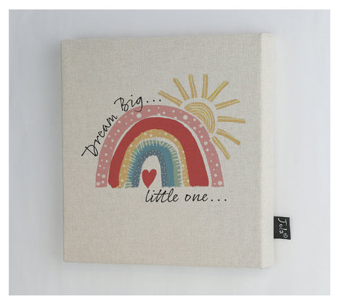 Dream Big Rainbow canvas frame