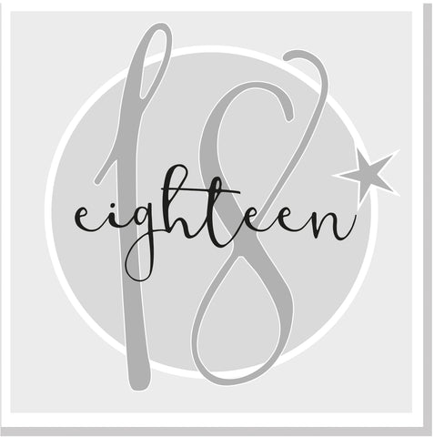 Eighteen square card