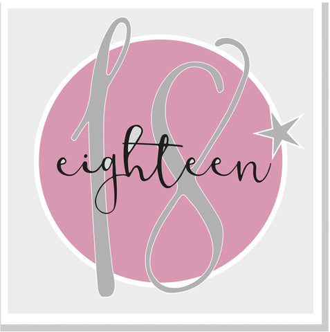 Eighteen square card