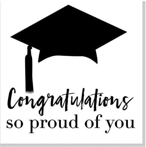 Congratulations so proud of you square card