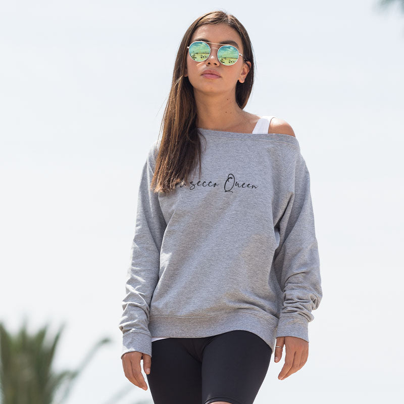 Open shoulder hot sale sweatshirt