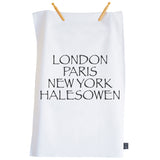 City Font 2 Personalised Tea Towel