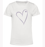 Organic Cotton T Shirt Heart