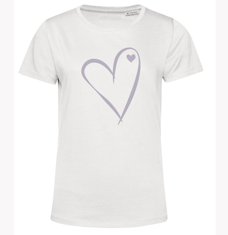 Organic Cotton T Shirt Heart