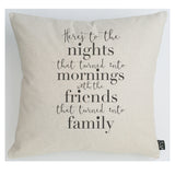 Here's to the night cushion