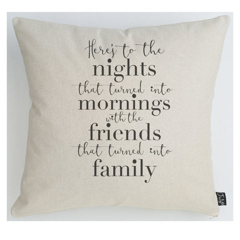 Here's to the night cushion