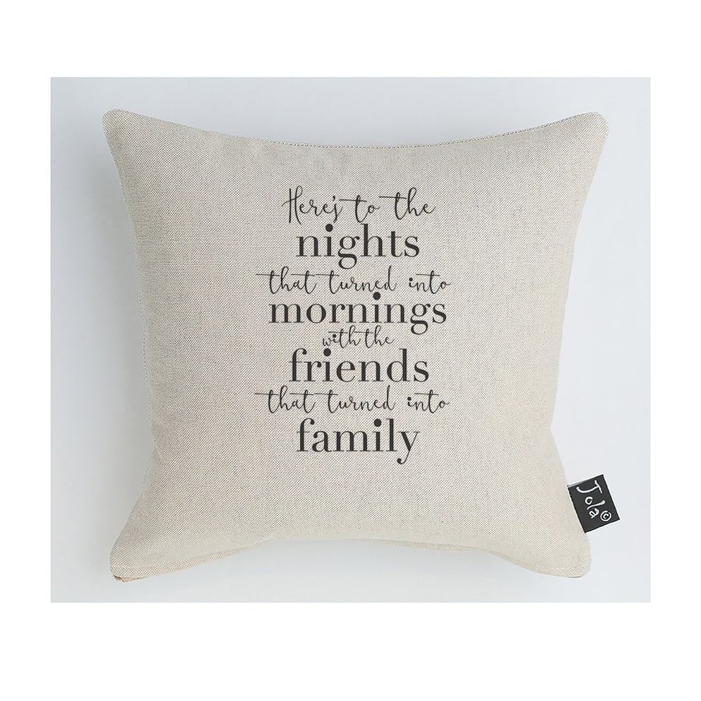 Here's to the night cushion