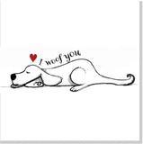 I Woof You square card