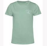 Organic Cotton T Shirt Linked Hearts
