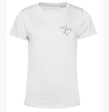 Organic Cotton T Shirt Linked Hearts