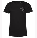 Organic Cotton T Shirt Linked Hearts