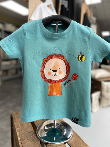 Lion be Brave Organic Cotton Toddler T Shirt