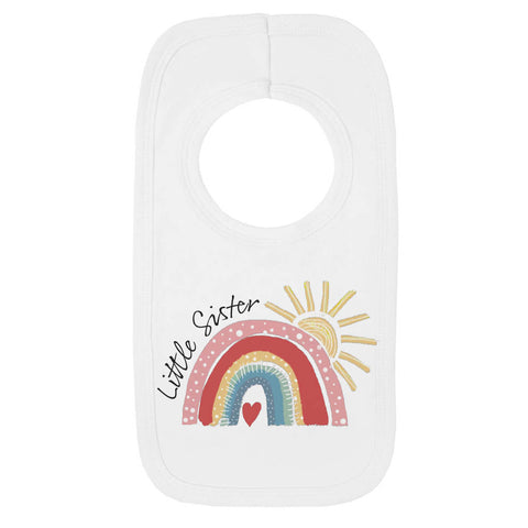 Little Sister/Brother Rainbow Bib