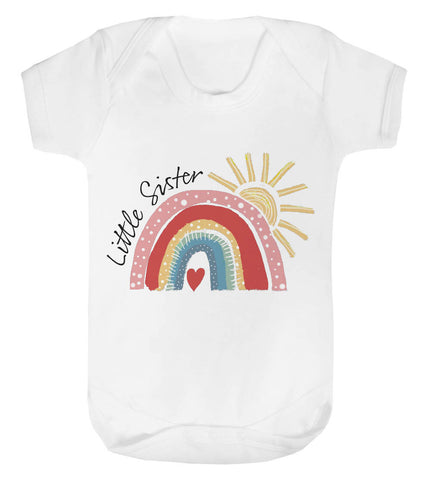 Little Sister/Brother Rainbow Baby Vest