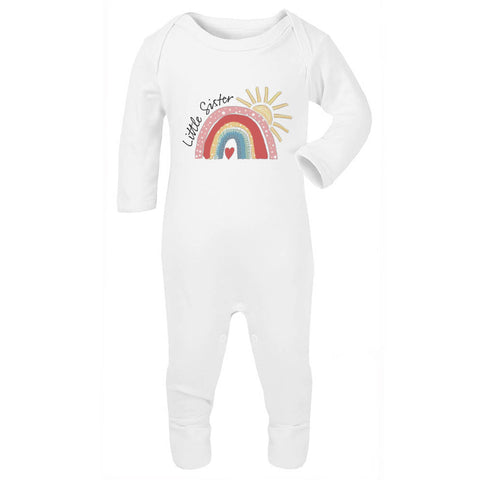 Little Sister/Brother Rainbow Baby Vest