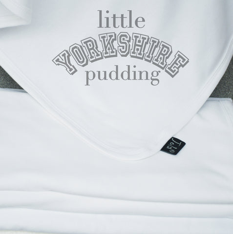 Yorkshire Pudding baby blanket