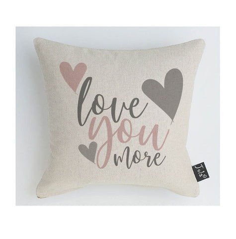 Love you, Love you more cushion
