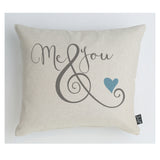 Me & You ampersand cushion