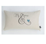 Me & You ampersand cushion