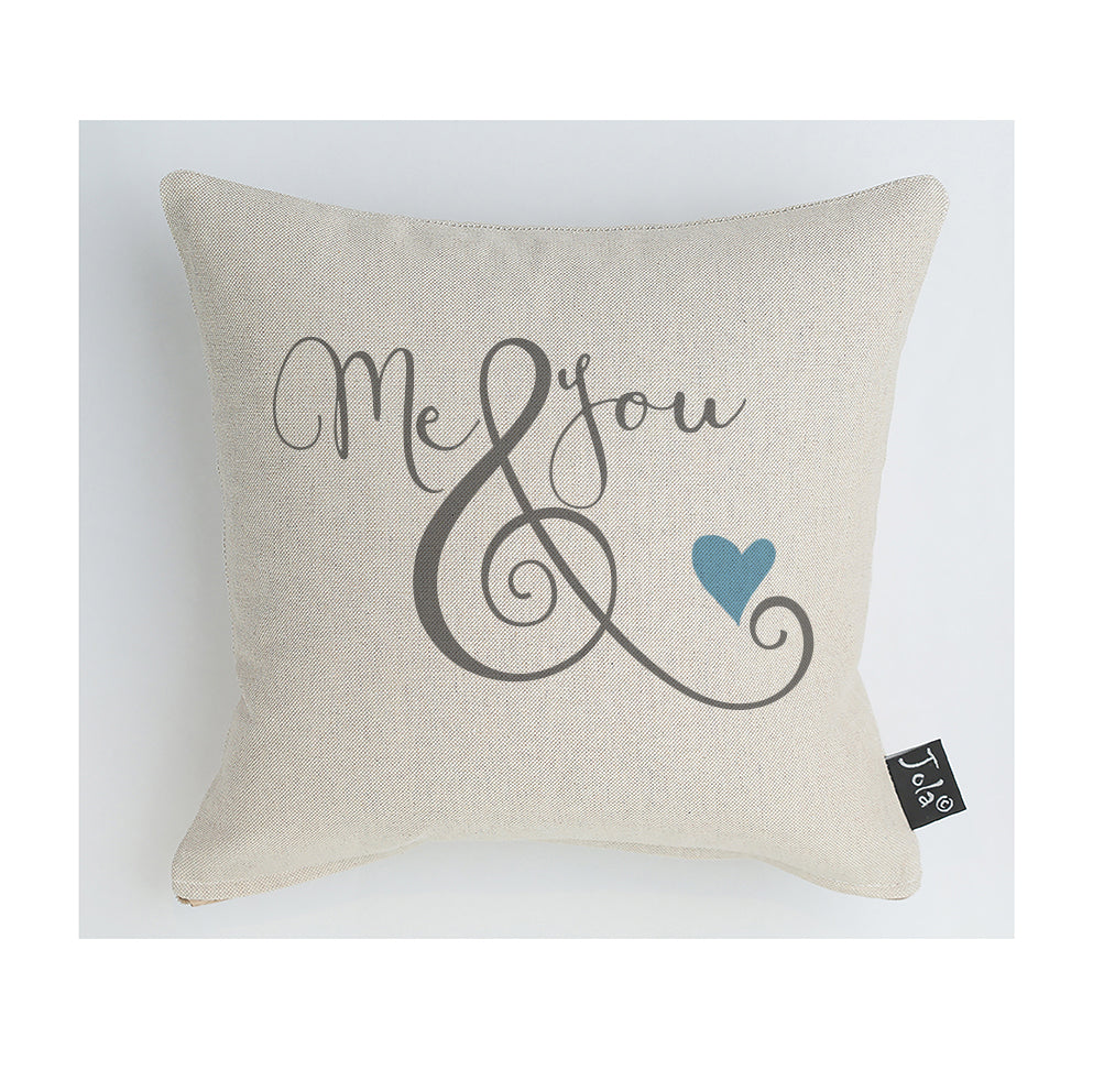 Me & You ampersand cushion