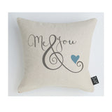 Me & You ampersand cushion