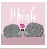 Mwah Hedgehog square card
