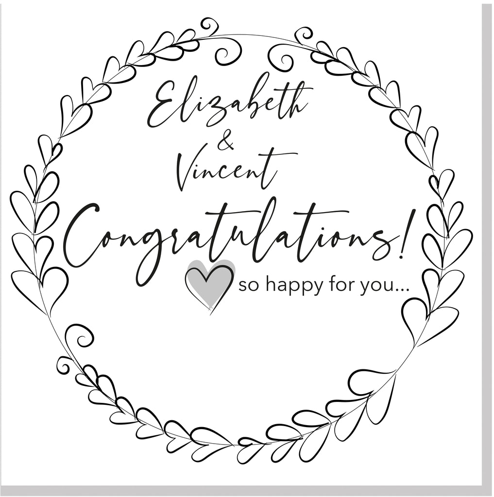 Personalised Congratulations square card