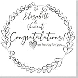 Personalised Congratulations square card