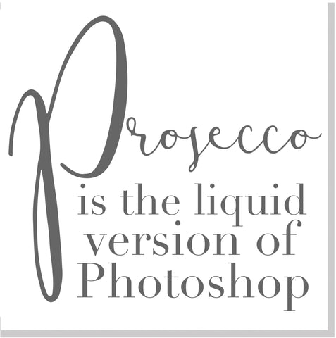 Prosecco Photoshop square card