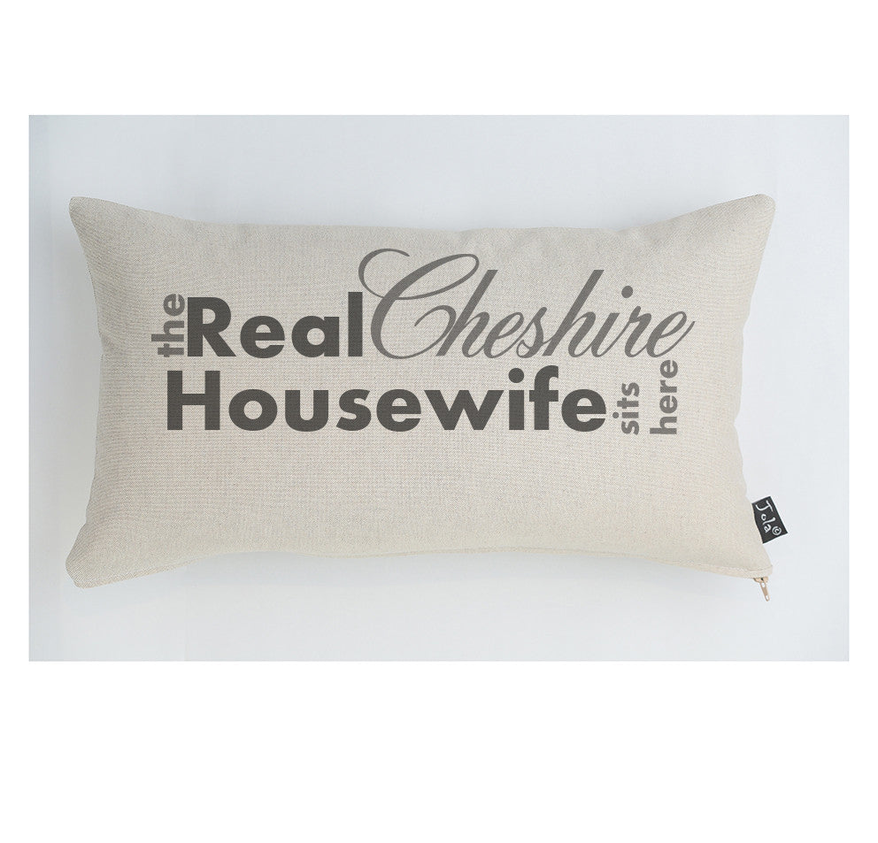 Personalised Real Cheshire Housewife cushion