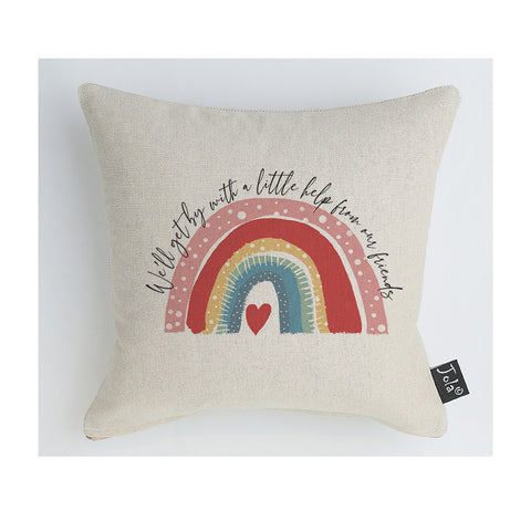 Rainbow We'll Get By cushion