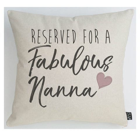 Reserved for a Fabulous Nanny cushion