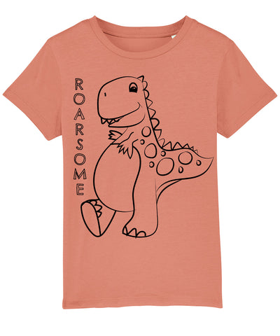 Roarsome Dinosaur Organic Cotton Toddler T Shirt